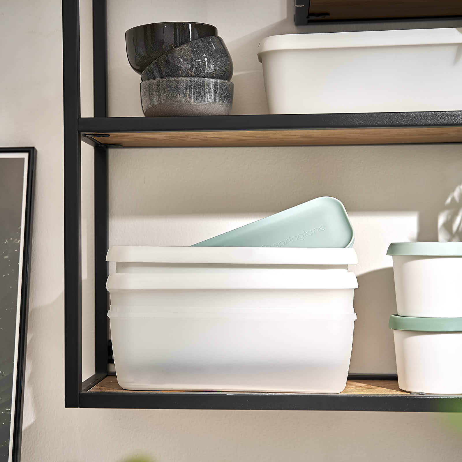 2er-Set EisbehÀlter 1 L, 28 x 10 x 10 cm, BPA-frei - Mint/Weià - Image 6