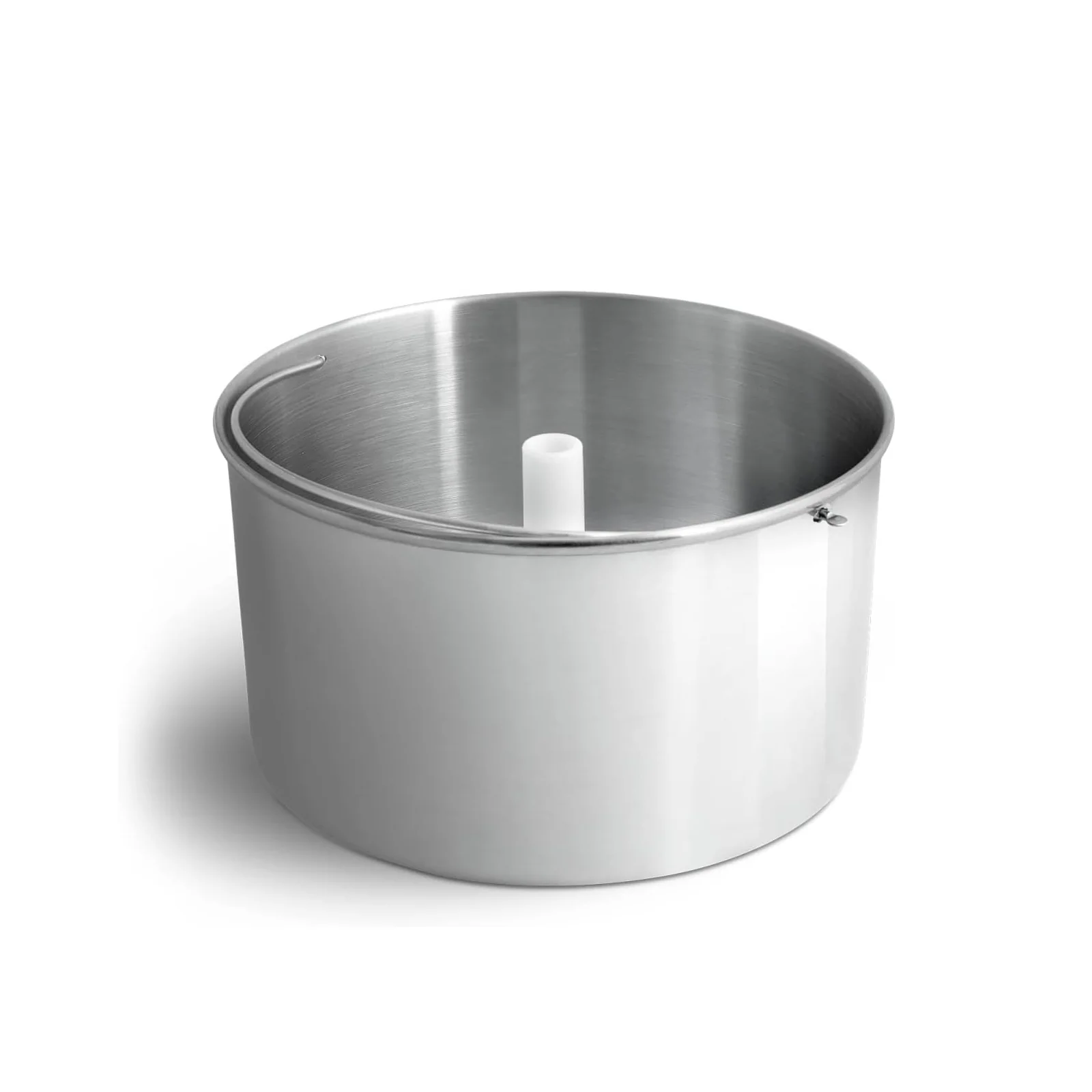 Edelstahl EisbehĂ€lter 2,5 Liter fĂŒr Eismaschine Erika - Silber