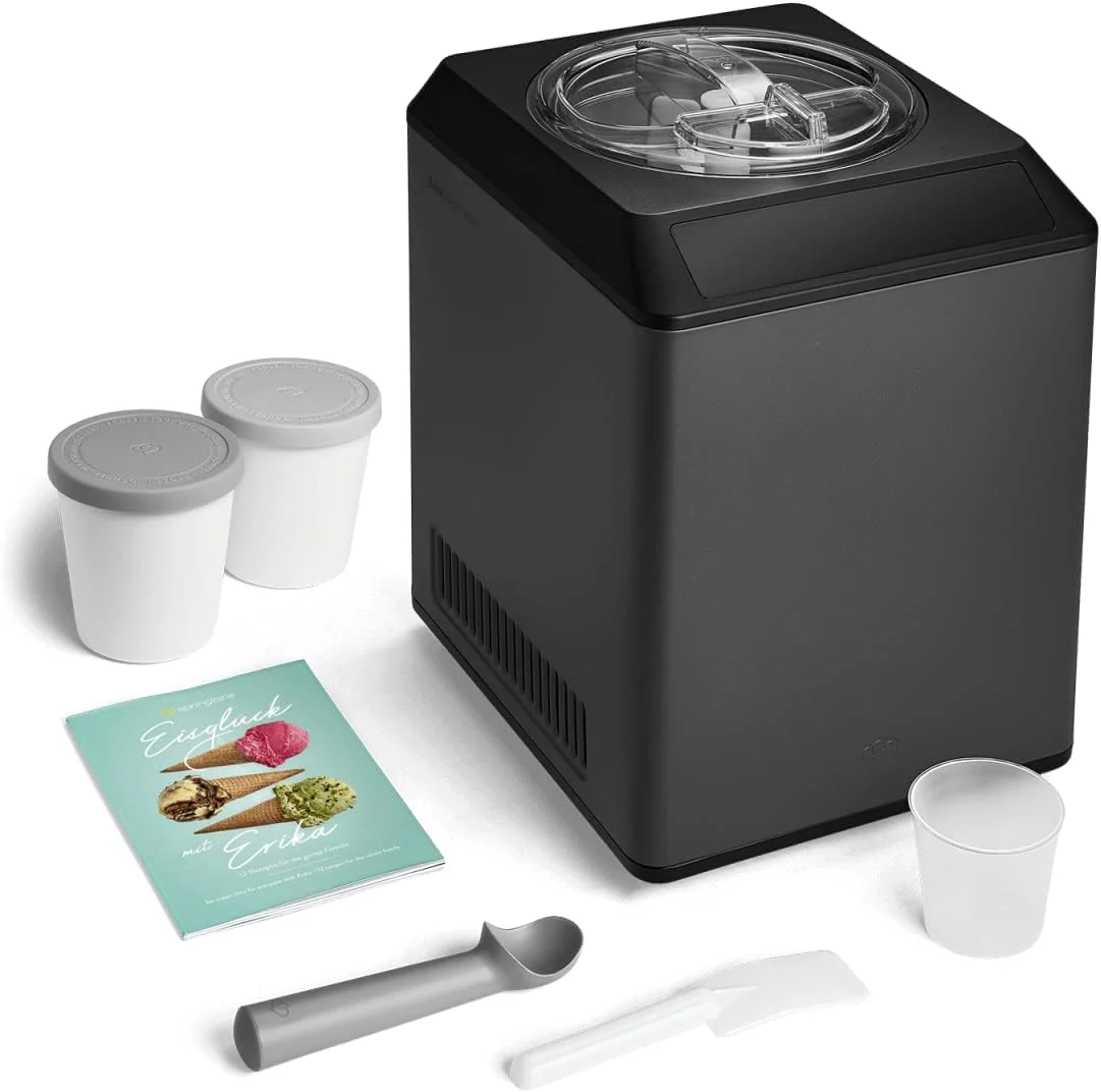 2-in-1 Eismaschine und Joghurtbereiter Erika 2,5 Liter - Schwarz - Image 10