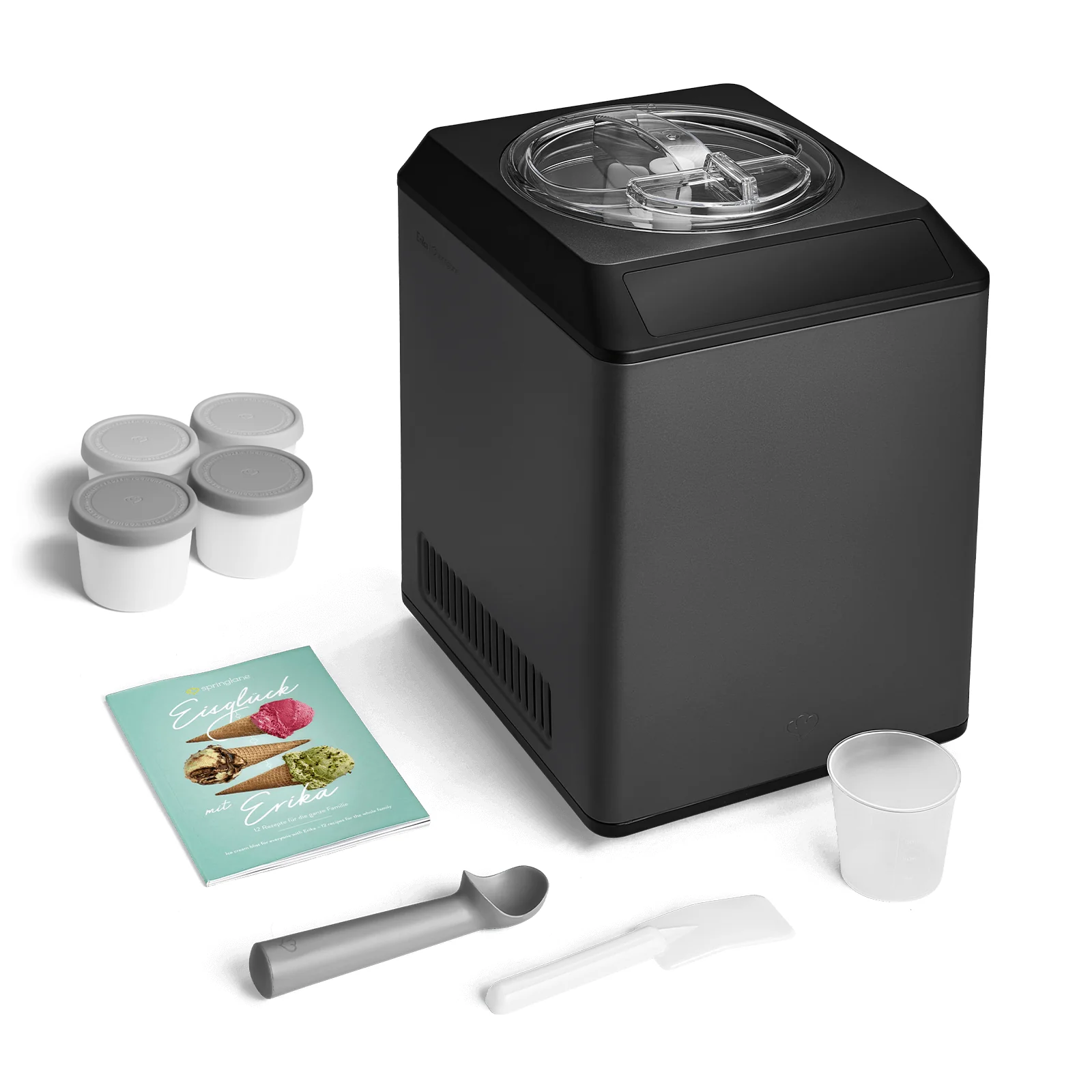 2-in-1 Eismaschine und Joghurtbereiter Erika 2,5 Liter - Schwarz - Image 11