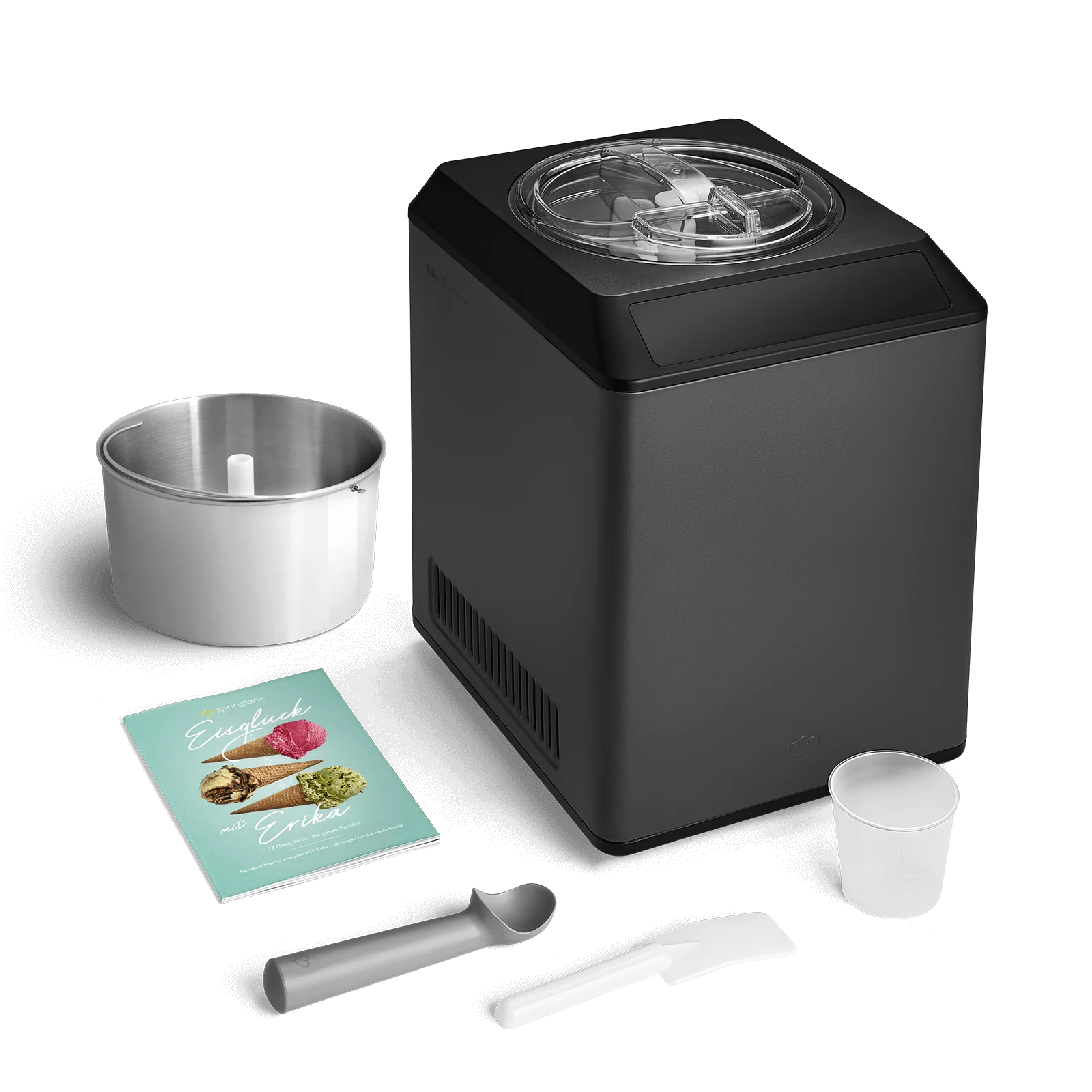 2-in-1 Eismaschine und Joghurtbereiter Erika 2,5 Liter - Schwarz - Image 7