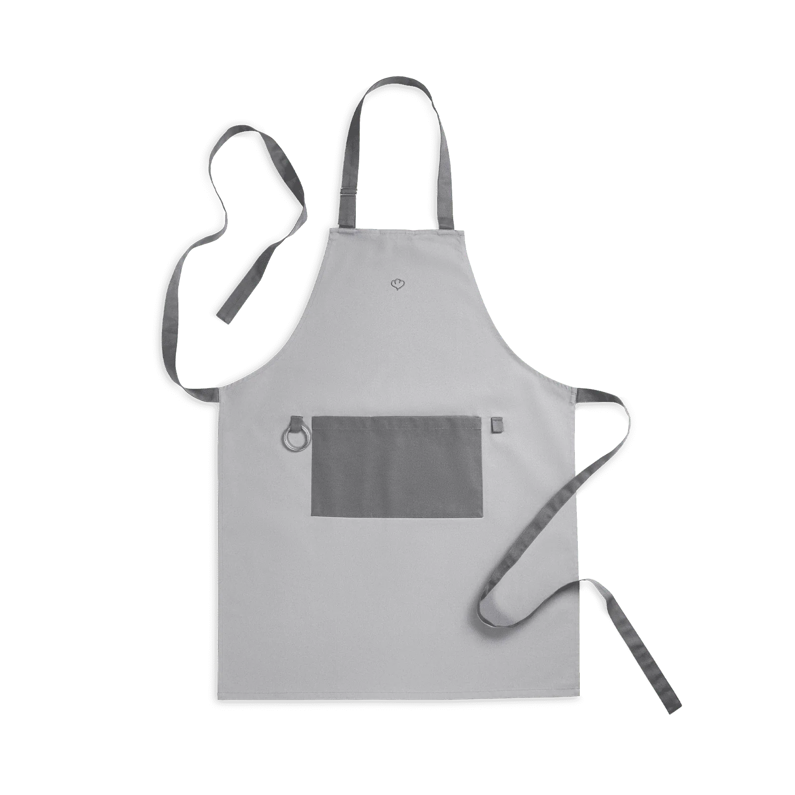 Kochschürze mit zwei Taschen und praktischem Karabiner - Grau oder Mint - Image 7