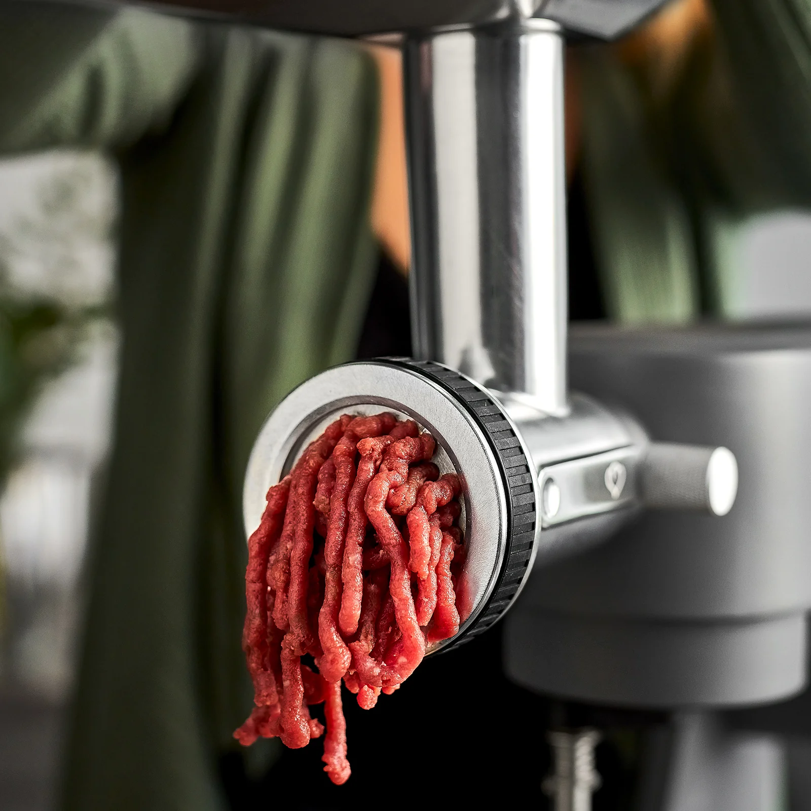 Küchenmaschine Karla Fleischwolfaufsatz inkl. 3 Lochscheiben, Wurst-, Kebbe-, Spritzgebäckvorsatz - Image 6