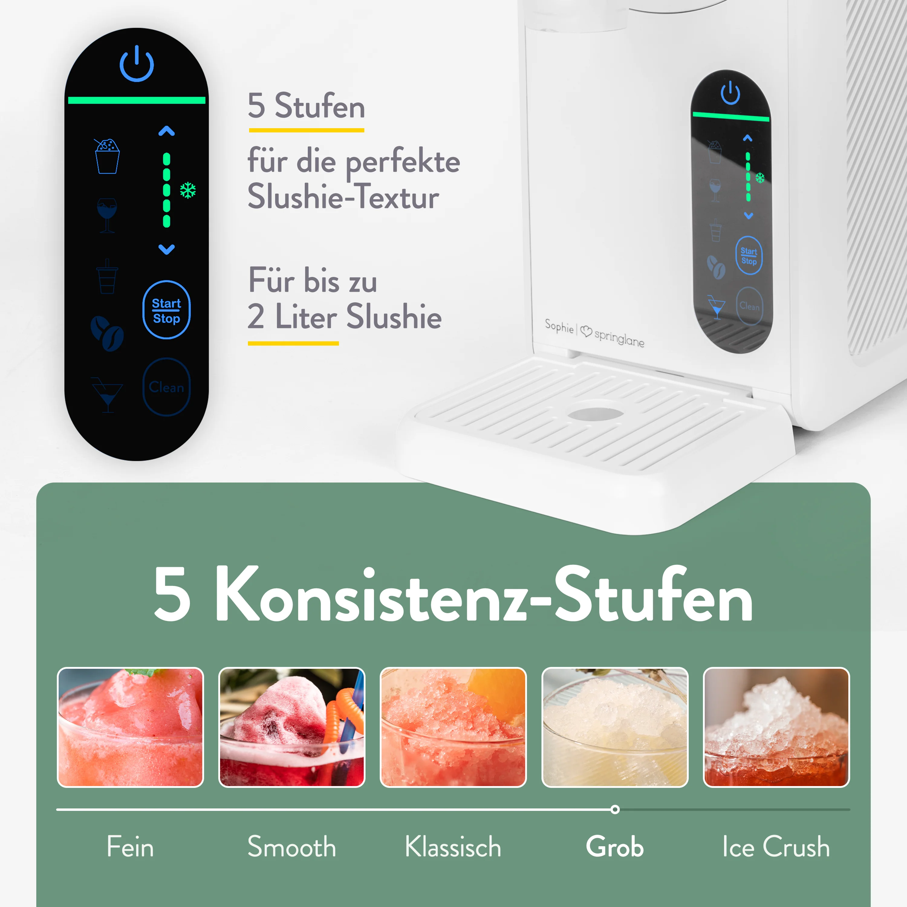 Slush-Eismaschine Sophie 2 Liter - Anthrazit oder Weiß - Image 11