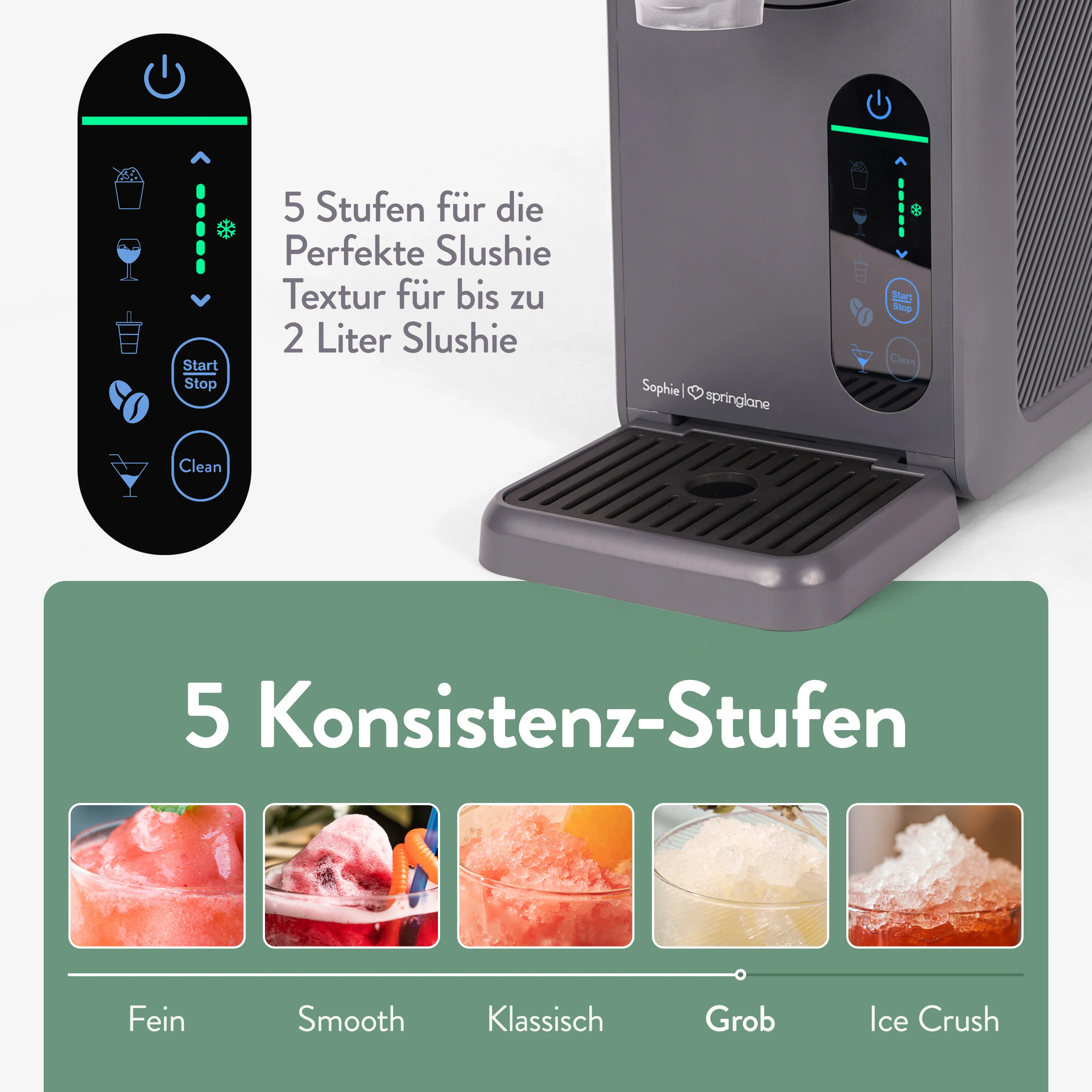 Slush-Eismaschine Sophie 2 Liter - Anthrazit oder Weiß - Image 7