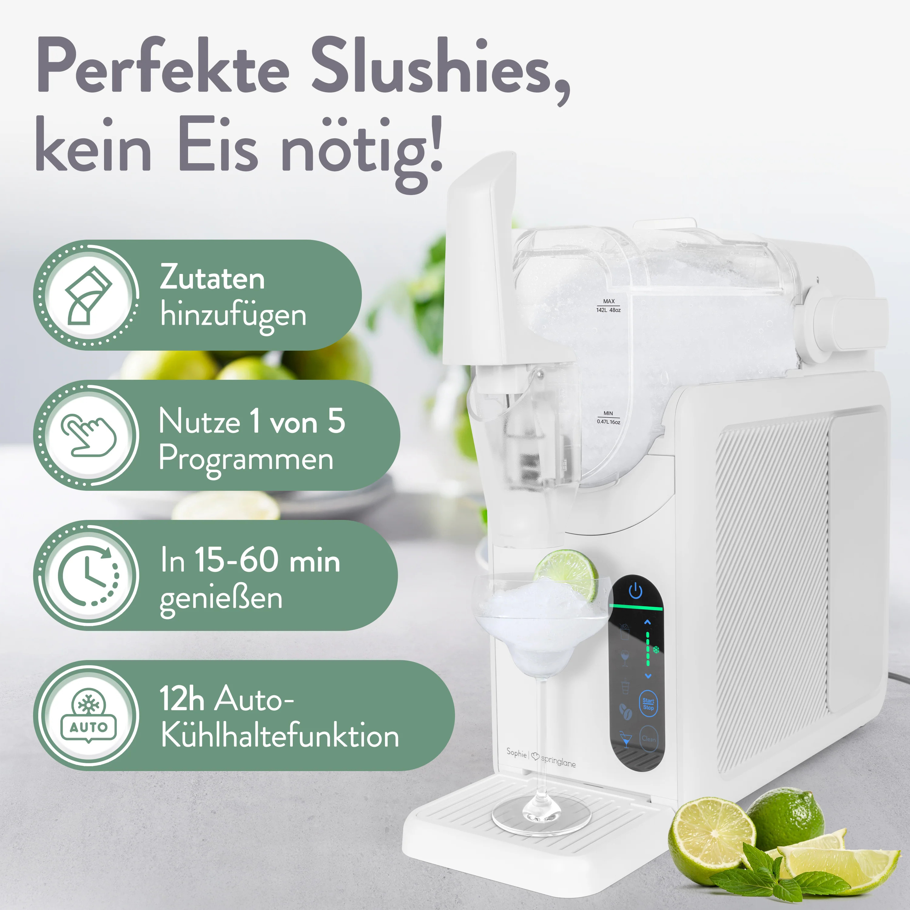 Slush-Eismaschine Sophie 2 Liter - Anthrazit oder Weiß - Image 9