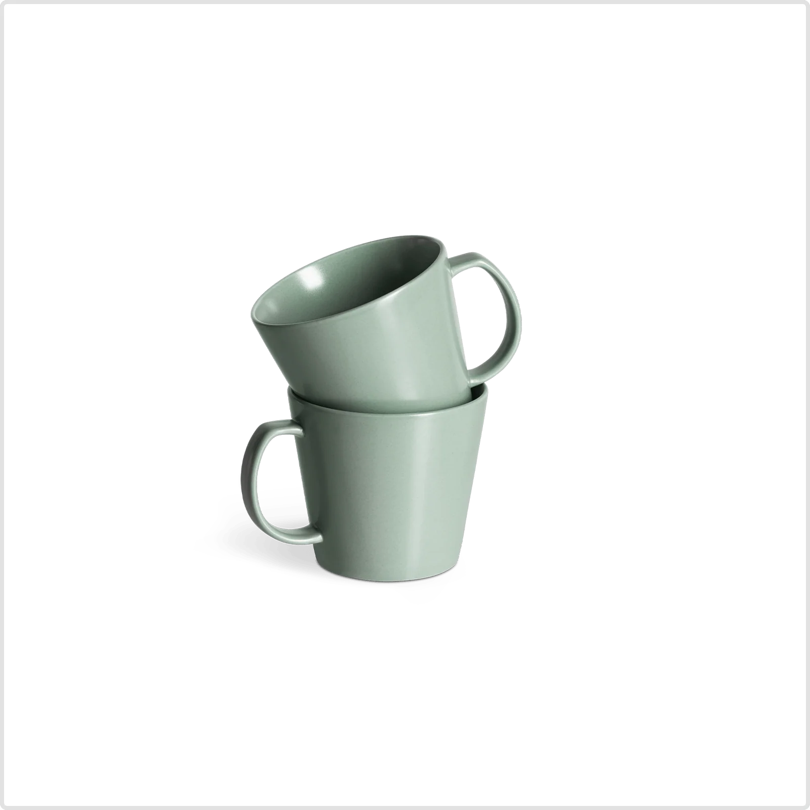 2er-Set Tassen Sweet Scandi aus New Bone Keramik matt - Weiß, Mint oder Anthrazit - Image 6