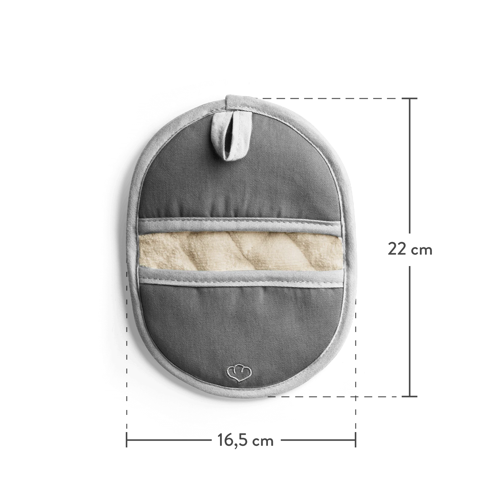 Topflappen-Set 2-tlg. Grau, Silikon & Baumwolle, hitzebeständig - Grau oder Mint - Image 8
