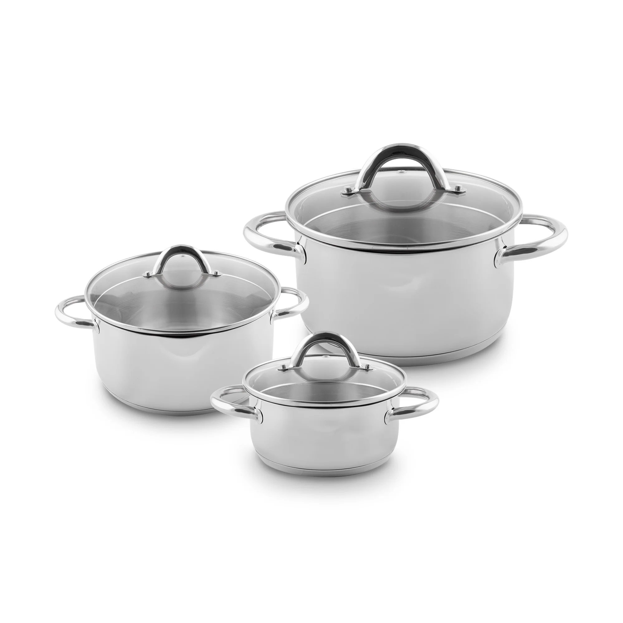 Topfset Sagan 3-tlg - silber